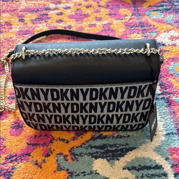 DKNY Black and White Crossbody Bag - Picture 6 of 7